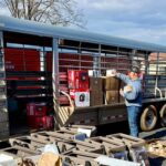 Man loading a trailer